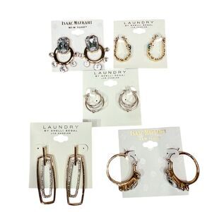 Isaac Laundry mixed lot Hoop Earrings High-Quality Gift bundle lot gift 5 pair